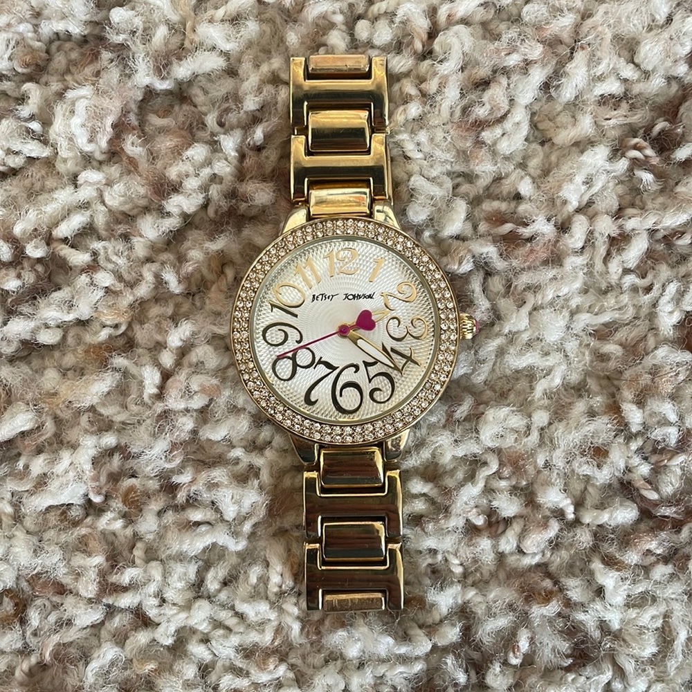 Betsy Johnson Gold Watch